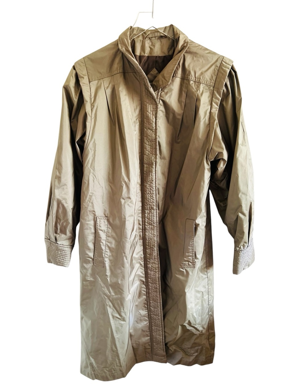 J.Gallery Lightweight Taupe Weather Rain Trench Coat